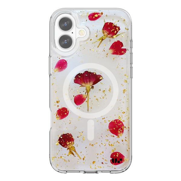US Crystal Rock Flower MagSafe Case for iPhone 17