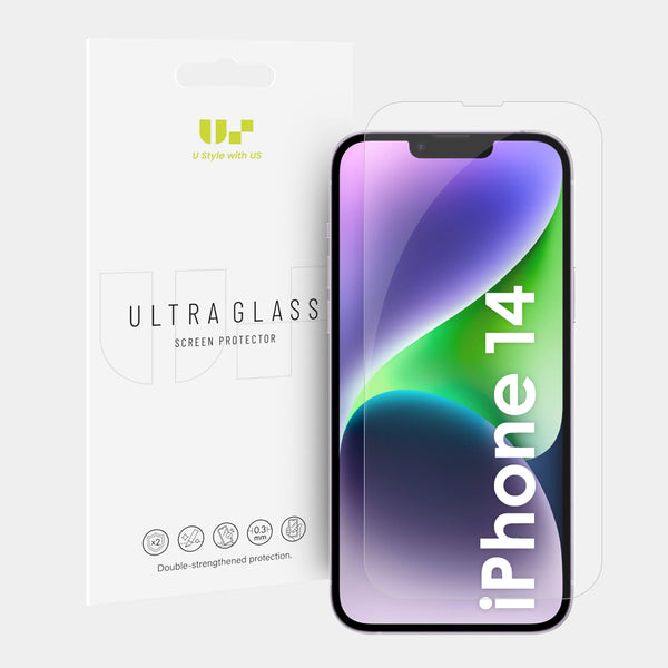 US 2.5D Tempered Glass Screen Protector for iPhone 14