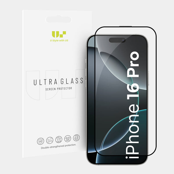 5D Full Cover Tempered Glass Screen Protector for iPhone 16 Pro