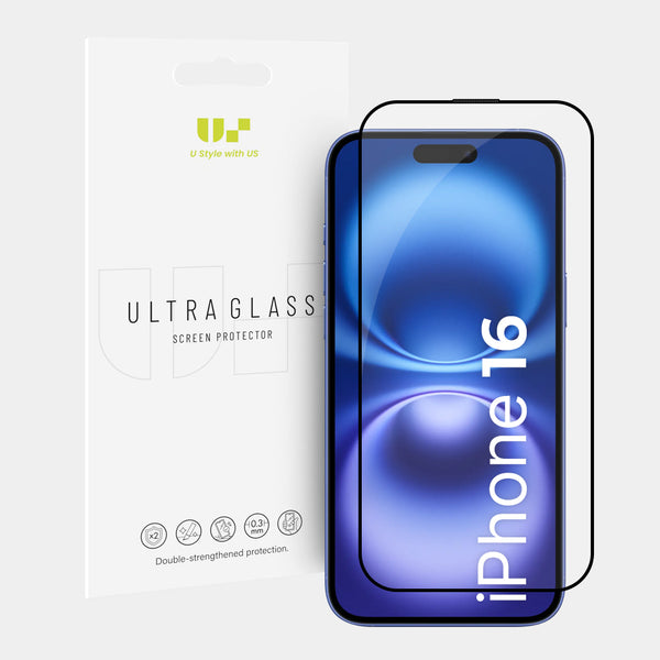 5D Full Cover Tempered Glass Screen Protector for iPhone 16